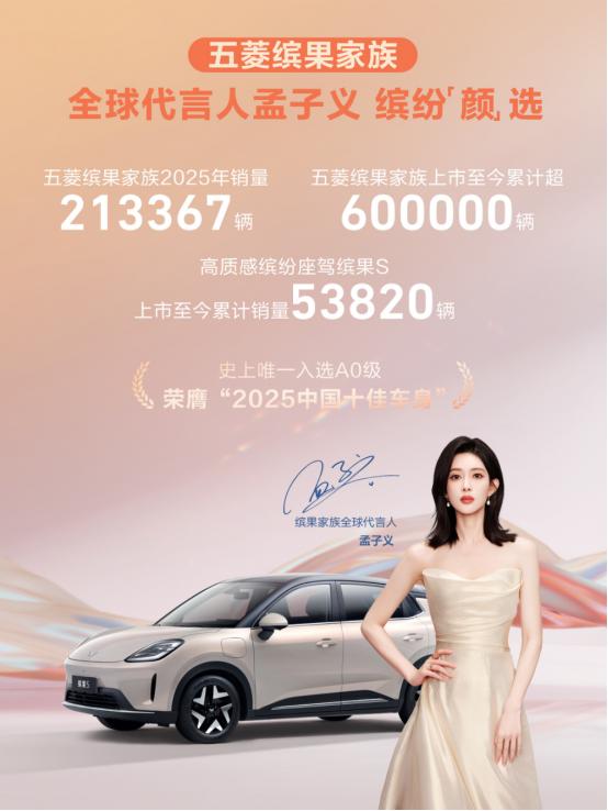 缤果家族继续稳坐A0级纯电销冠，25年累计销量21万+！

在2025年的A0级