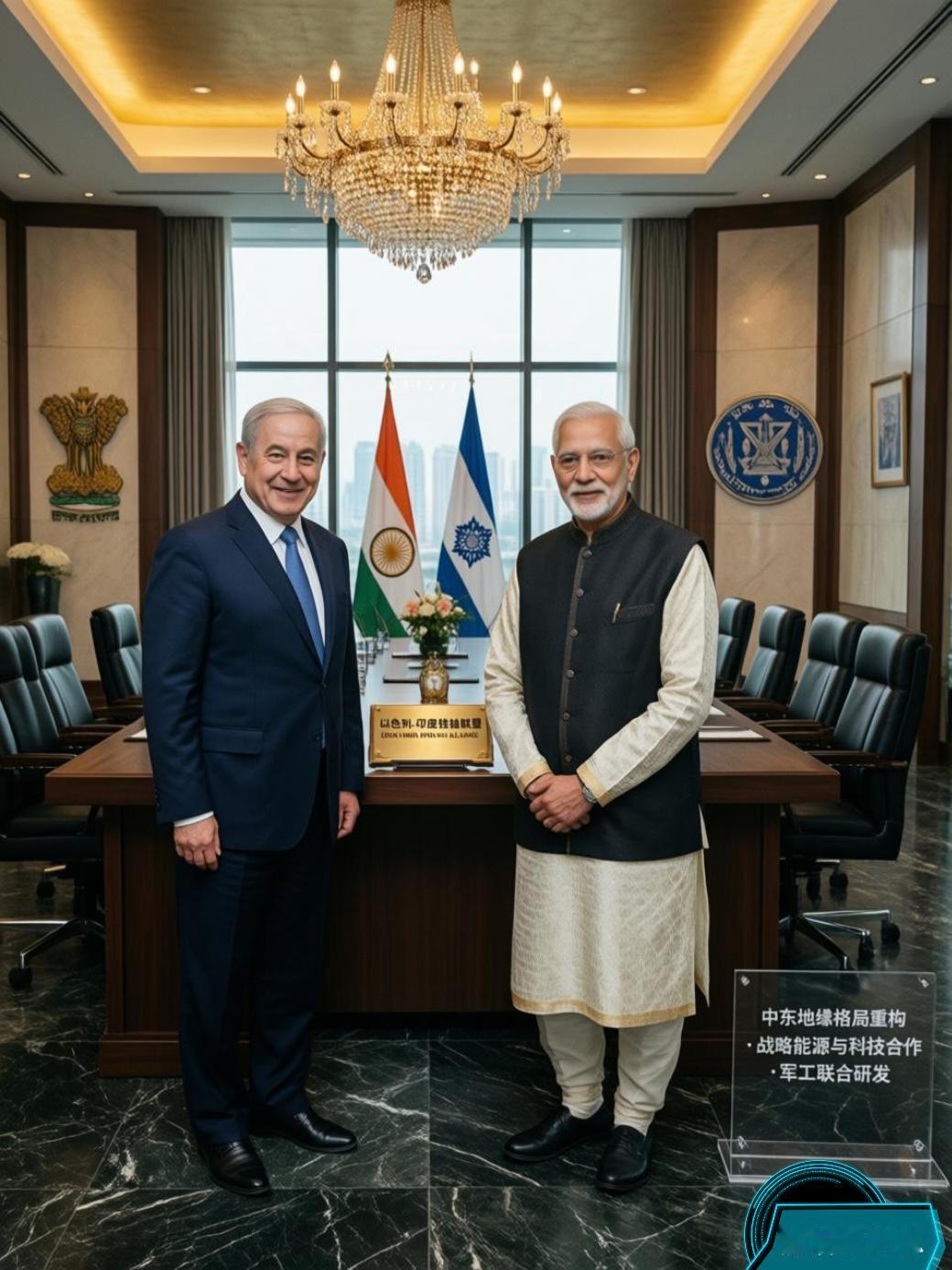 据埃菲社2月25日报道，以色列总理内塔尼亚胡在议会里抛出一个新提法：要把以色列和