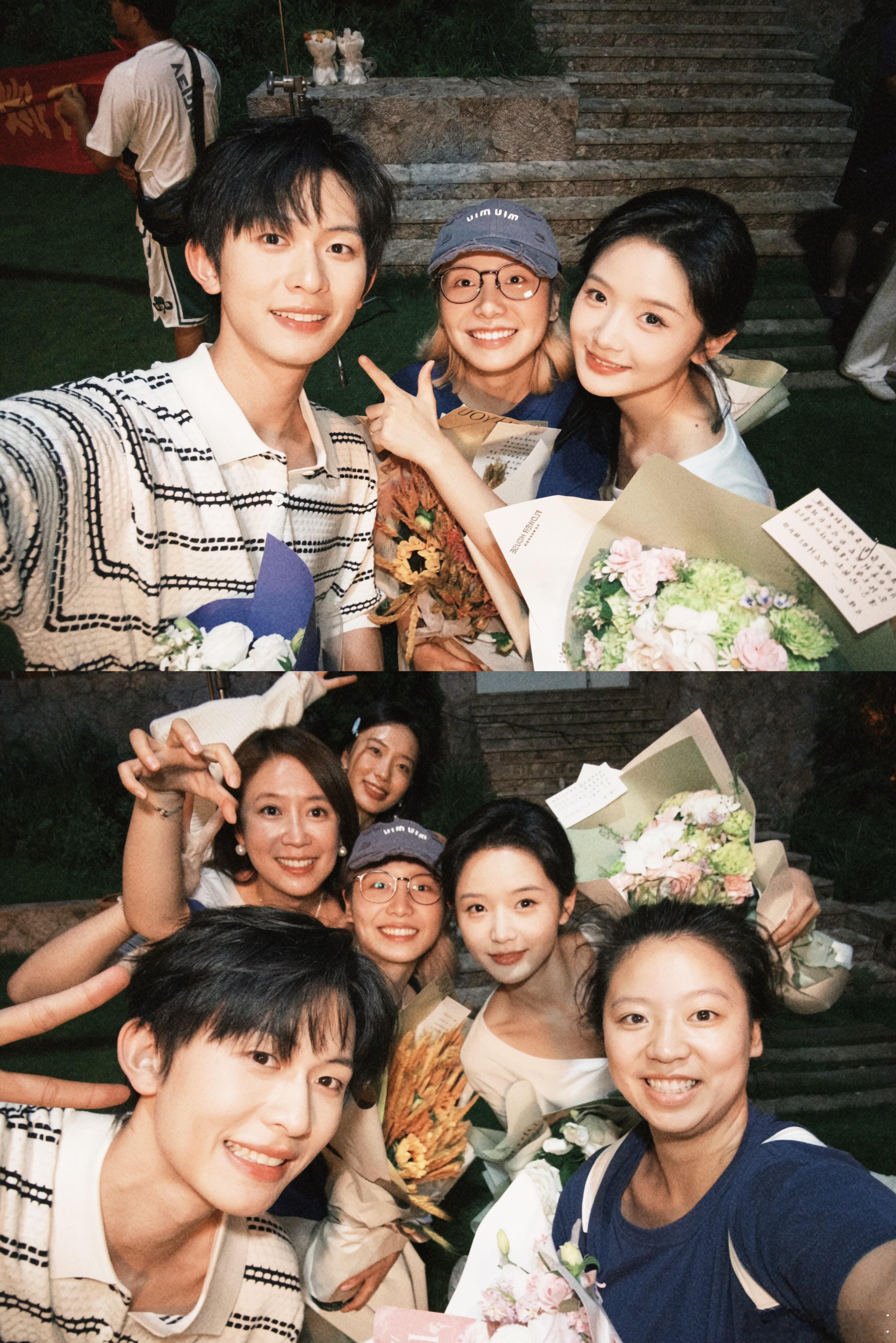 陈添祥 至春禾《夏歌和弦》杀青导演发的新剧照及合照杀青快乐呀✌🏻 