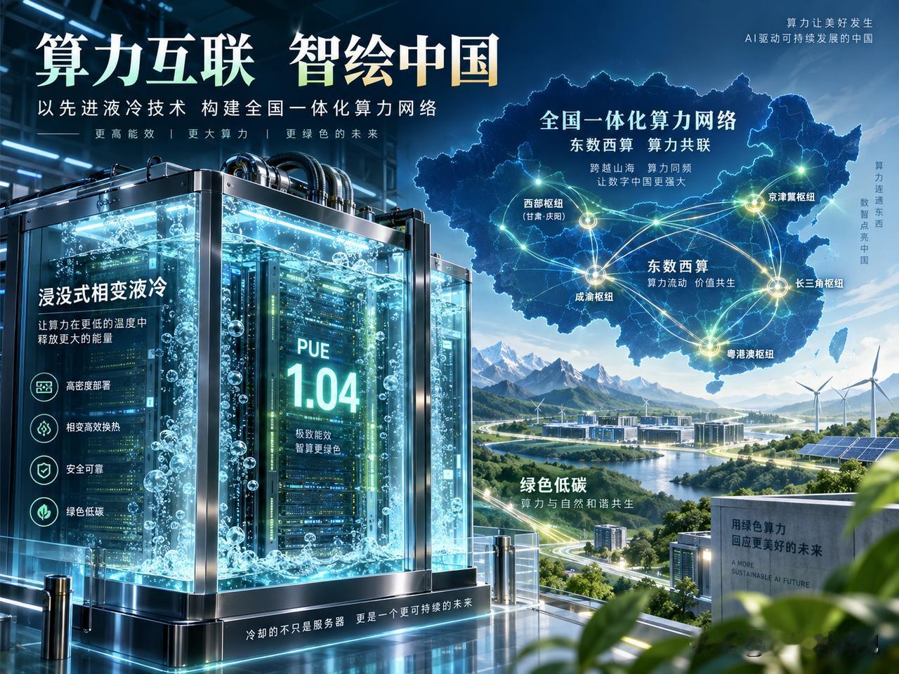 近期关于数据中心能耗与AI算力需求暴涨的新闻很多，国内可以观测下中科曙光在绿色算