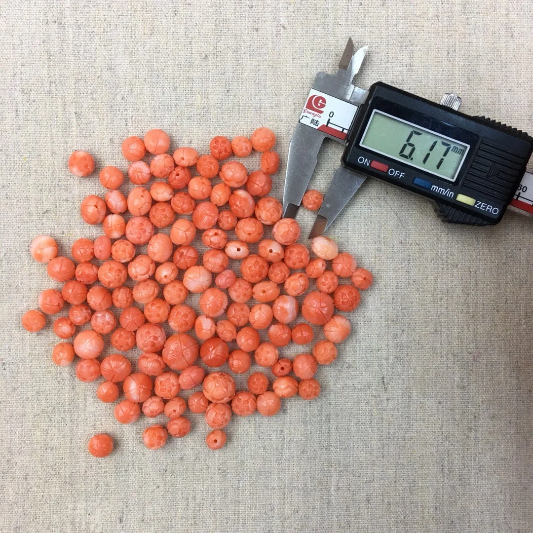 横孔的莲花珠，颜色超级超级粉😍