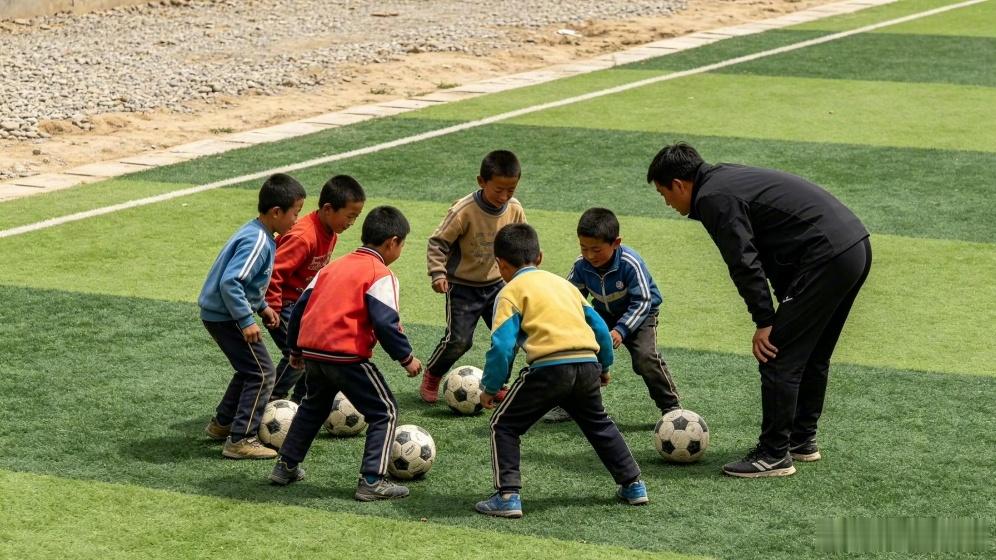 杨澜谈乡村孩子在砂石地踢足球 甘肃天水东关小学少年在砂石地坚持踢球的故事广受关注