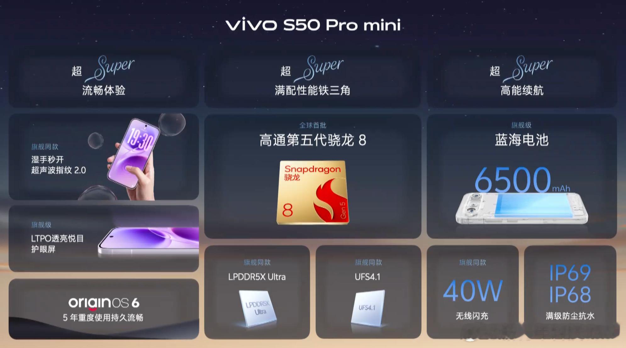 vivo S50 Pro mini 这配置确实很Pro了，定位也是比标准版高 屏