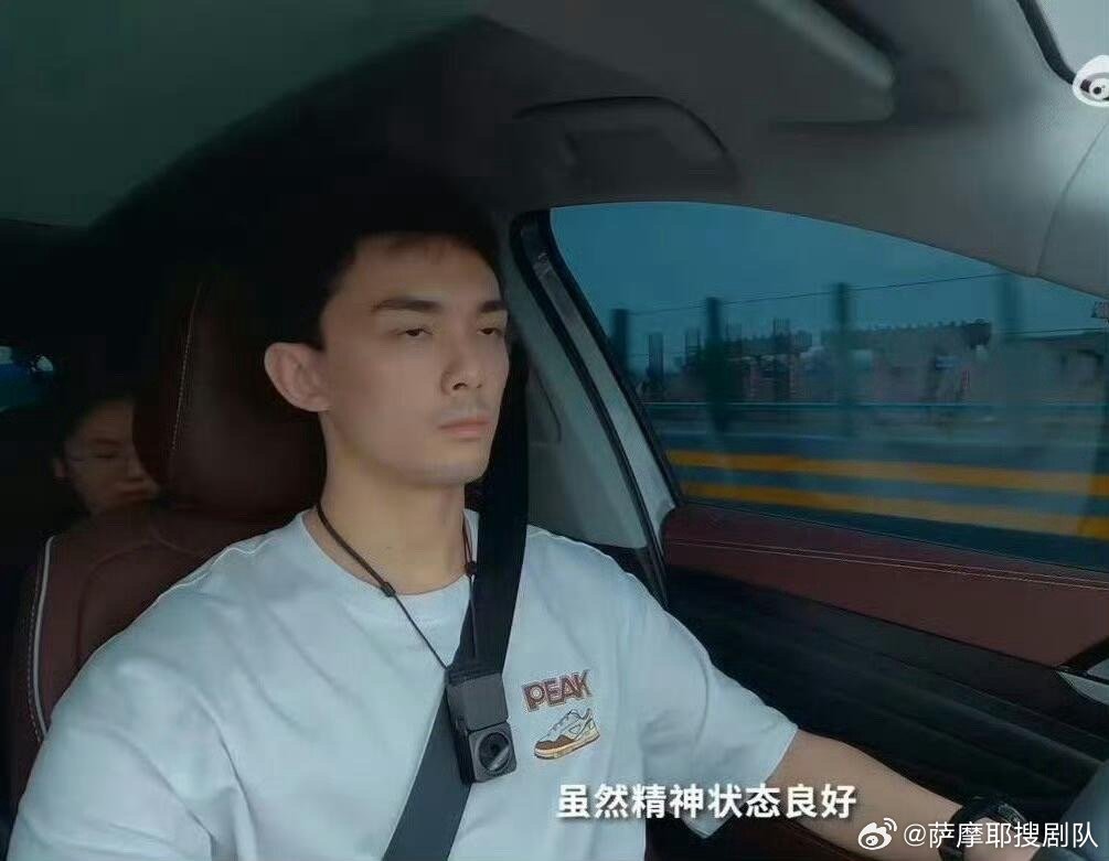 吴磊 吾累 吴磊这张开车图简直是当代打工人的真实写照——表面上云淡风轻，实际上已