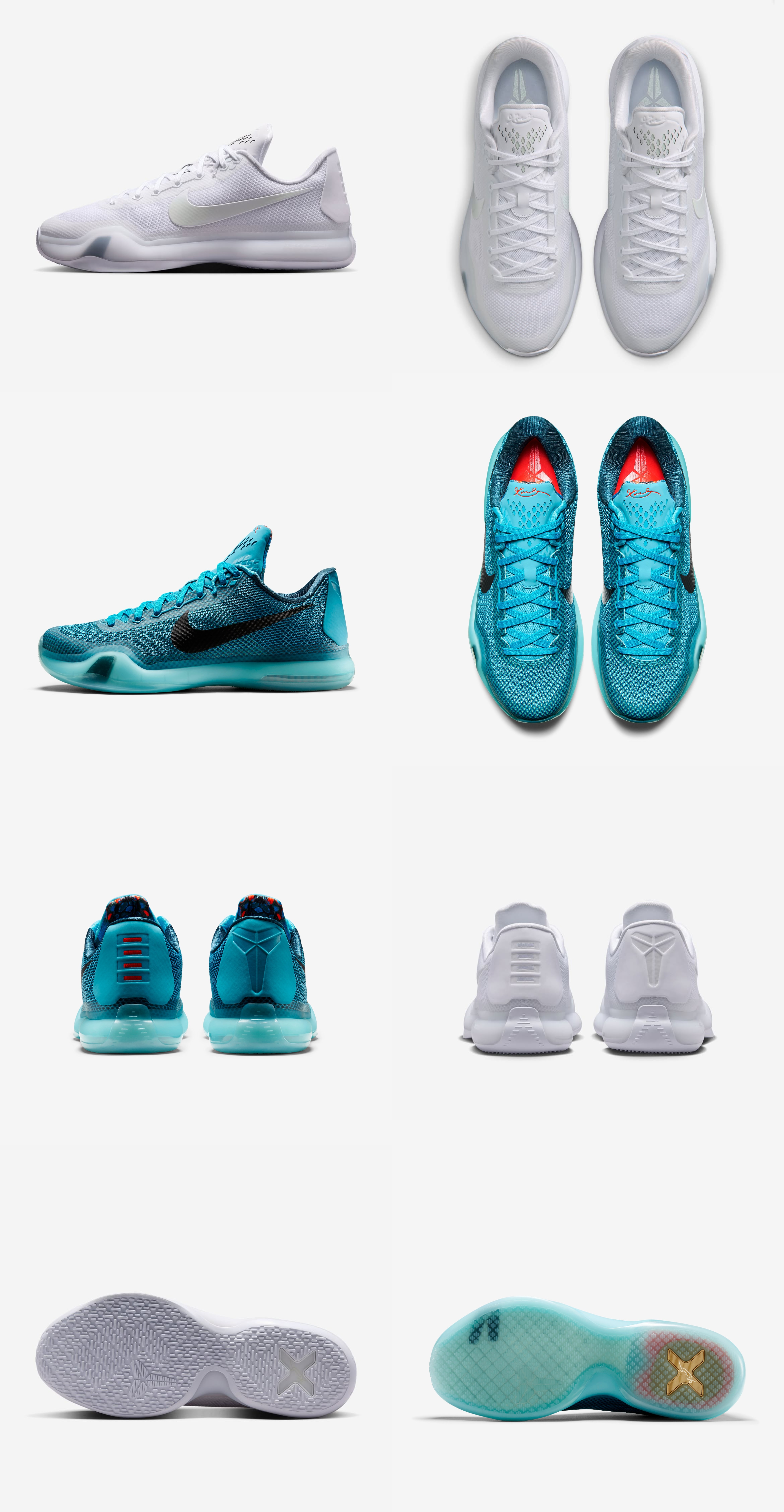 Kobe 10 今昔对比Kobe 10 ProtroKobe 10 大家来找不同