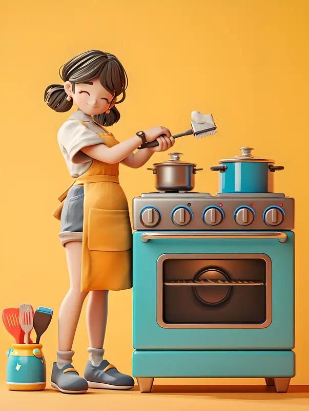 安徽蚌埠有个女孩火了！她用烧火棍在灶台旁作画，相关视频获赞百万，网友直呼“高手在