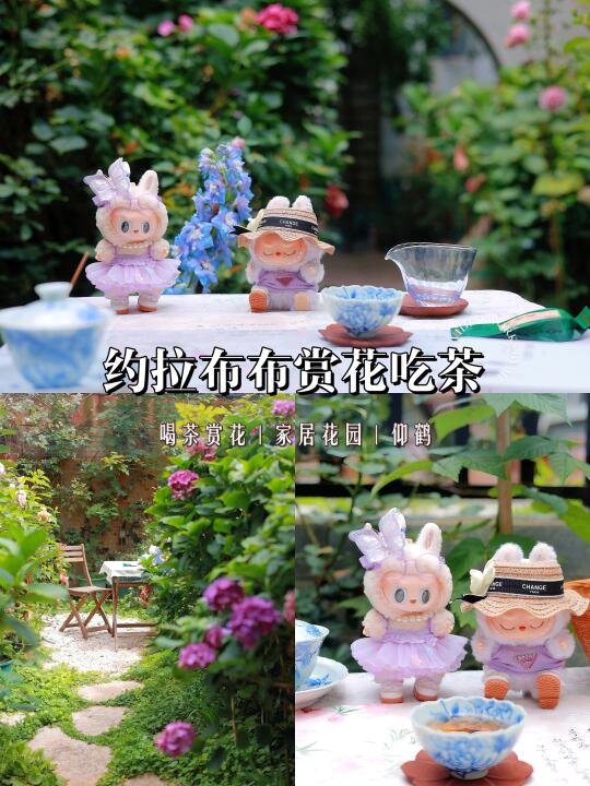 约拉布布赏花吃茶～🌸🍵