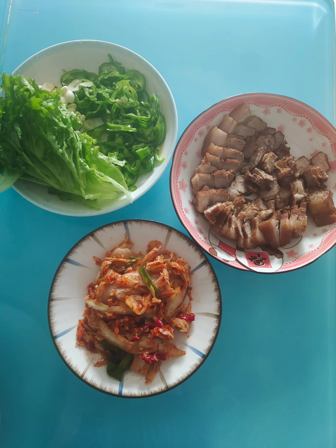 即食泡菜加白切肉