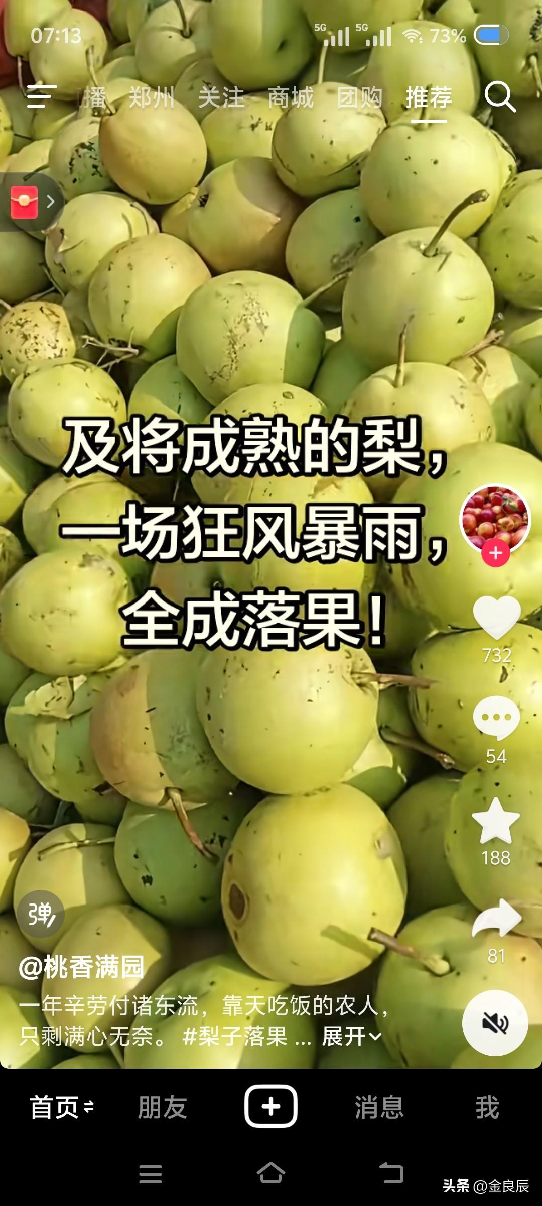 今年的农业灾害接二连三，特别是水果类种植户，一场冰雹就可能颗粒无收，希望全国各地