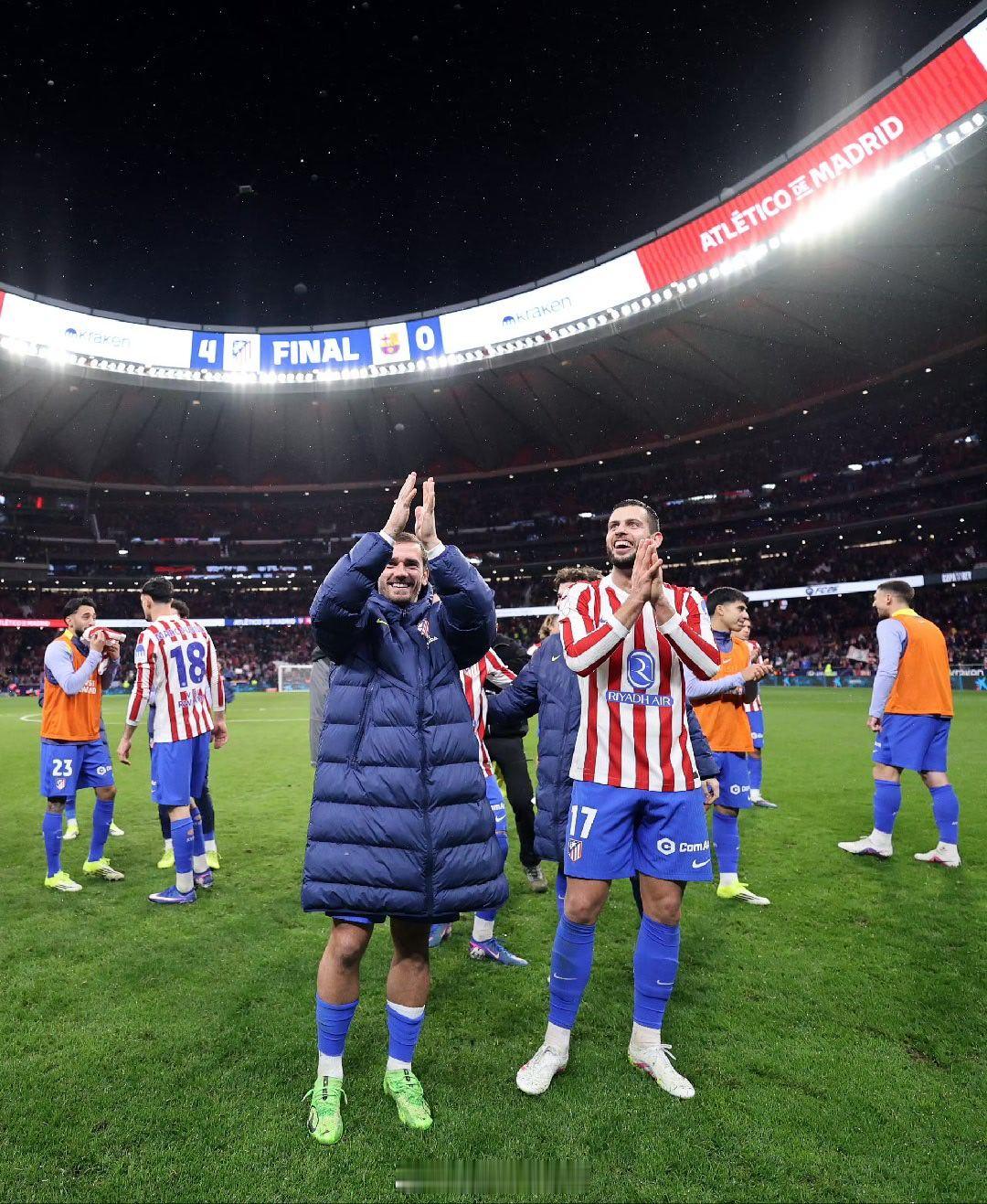 格列兹曼国王杯为马竞共打进20球，队史并列第六。 