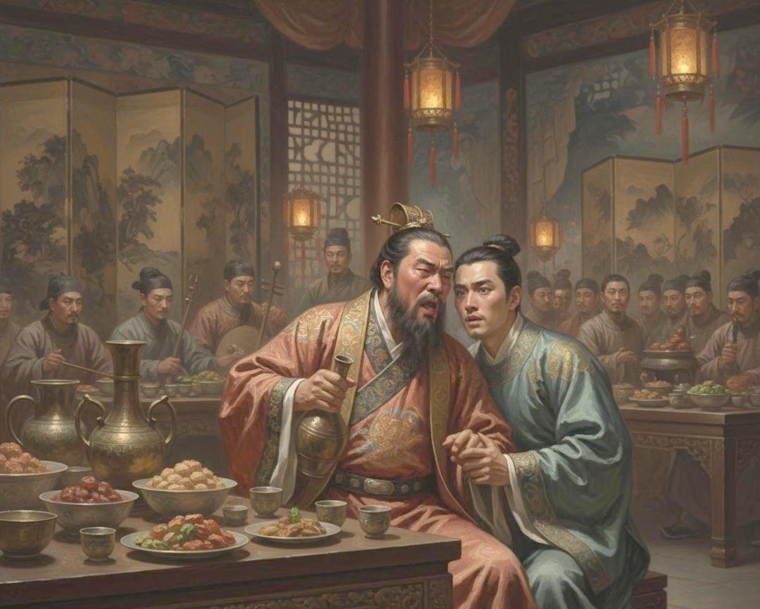 郭子仪交出兵权后，回府大摆宴席。酒喝到一半，他放下酒碗，对满屋子的子孙说：“从今