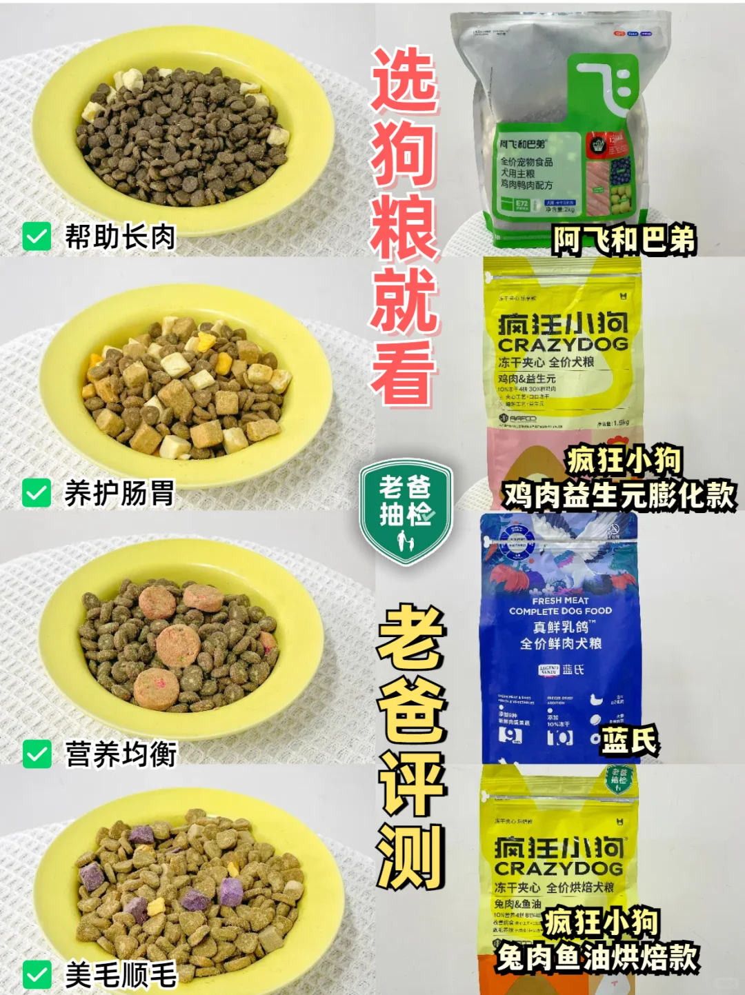 选狗粮就看老爸评测！这波成功下车！
