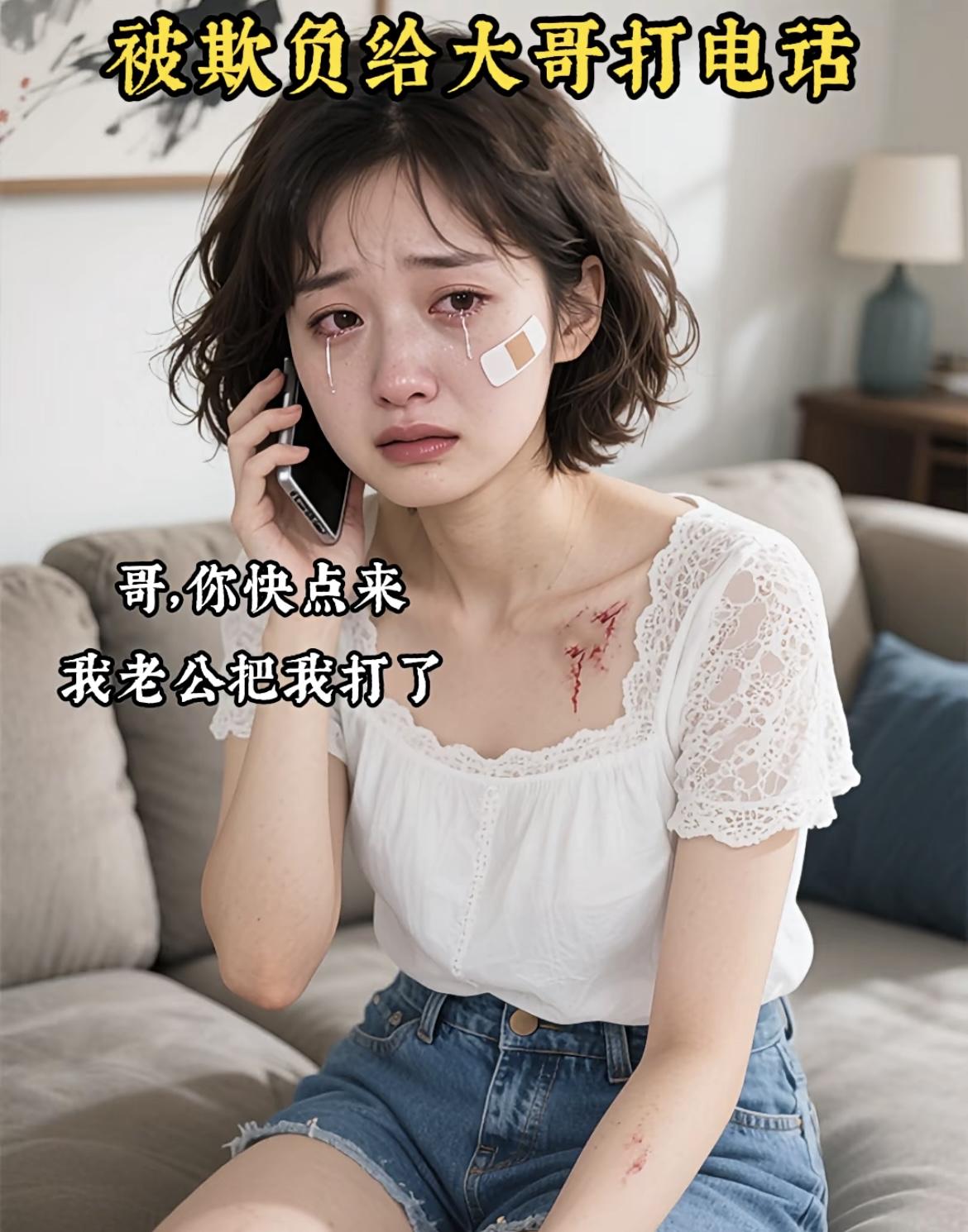 “哥，你快来，我老公又打我了”[流泪][打脸][抠鼻]