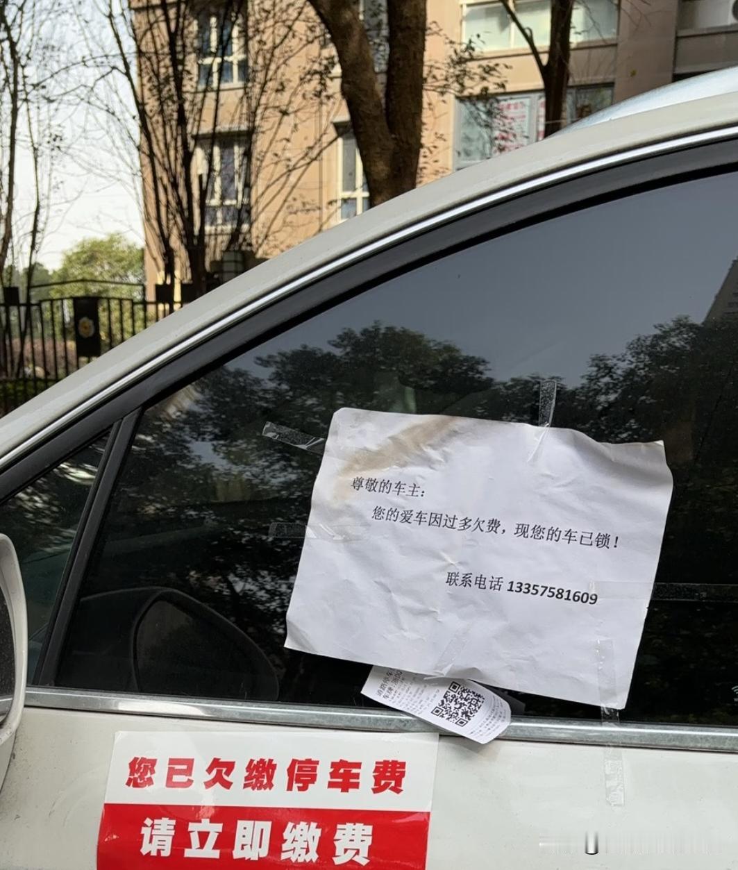 路边看到拍下来，这样锁车违法吗？
这种路边停车位城投公司承包下来收费的有权利锁车