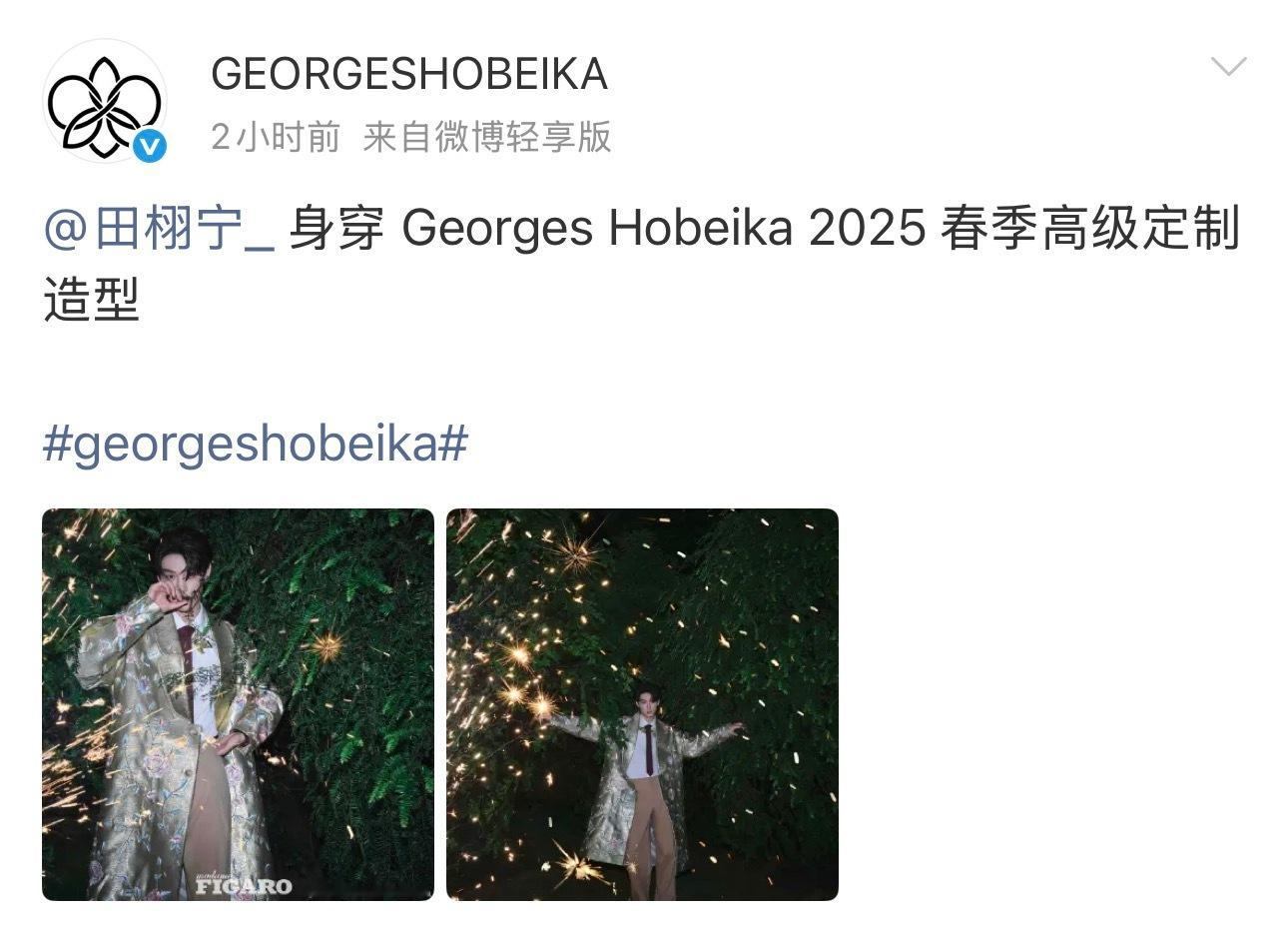 Georges Hobeika 官方认领在费加罗金九刊中演绎的品牌2025春夏高