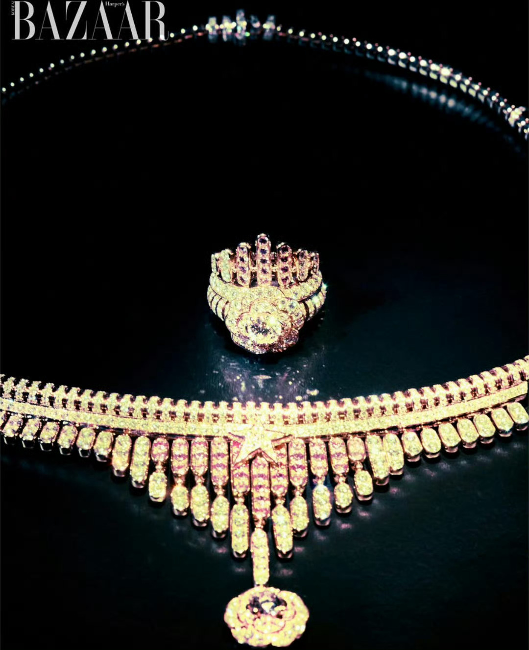 金高银 × CHANEL High Jewelry 封面大赏 Harper‘s 