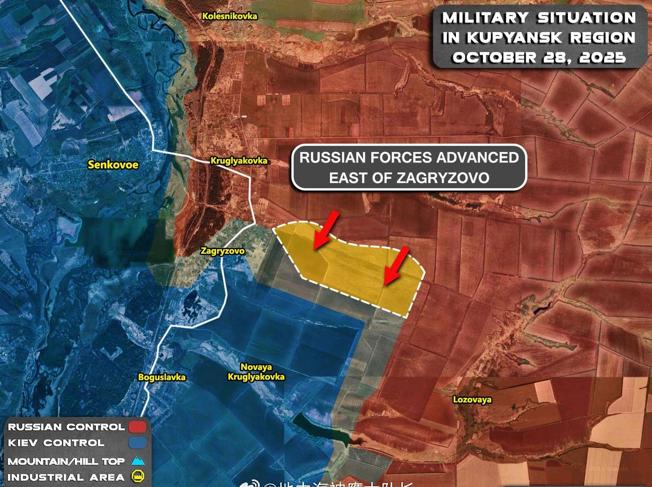 库皮扬斯克
1⃣️🇷🇺向扎格里佐沃以东推进