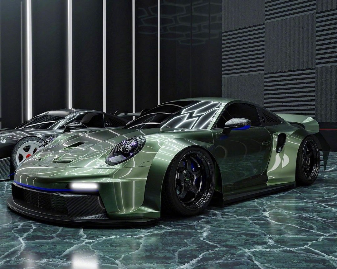 保时捷Porsche 911 GT3，这一组设计改装风格如何？[围观] ​​​