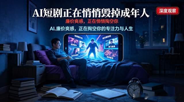 AI短剧正在悄悄毁掉成年人：廉价爽感，正在掏空你的专注力与人生