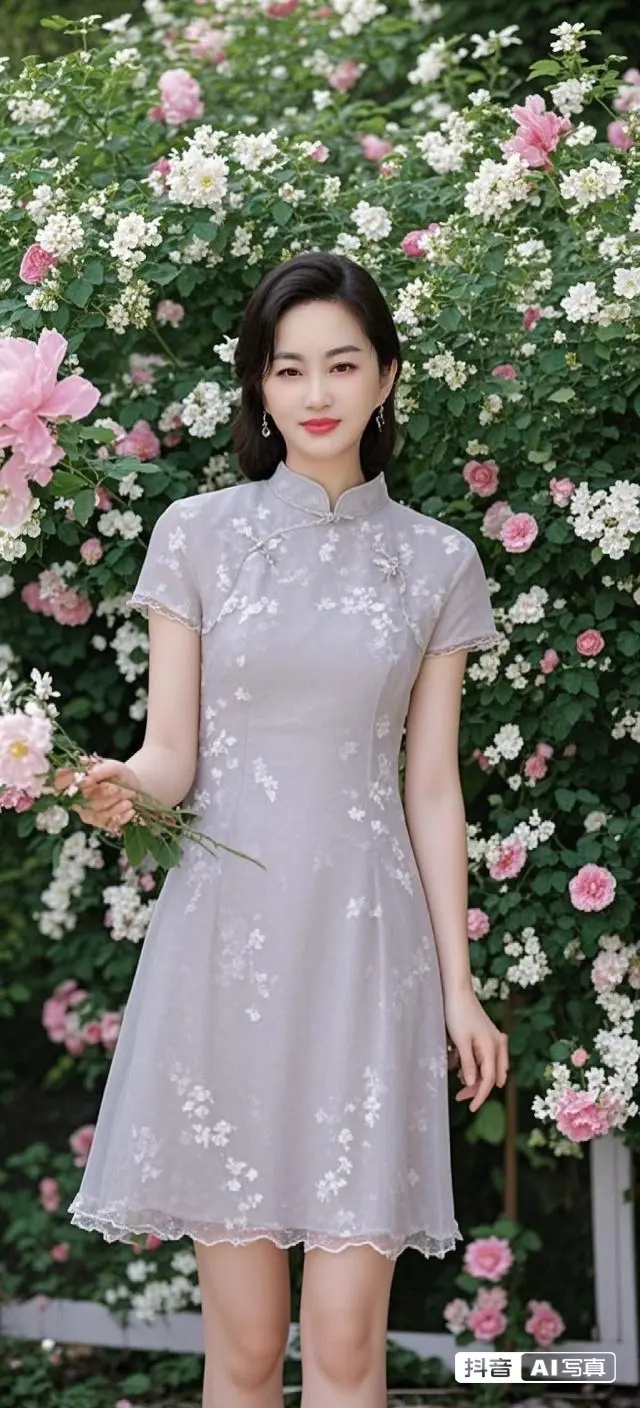 旗袍美  改良旗袍穿搭  精致的女人