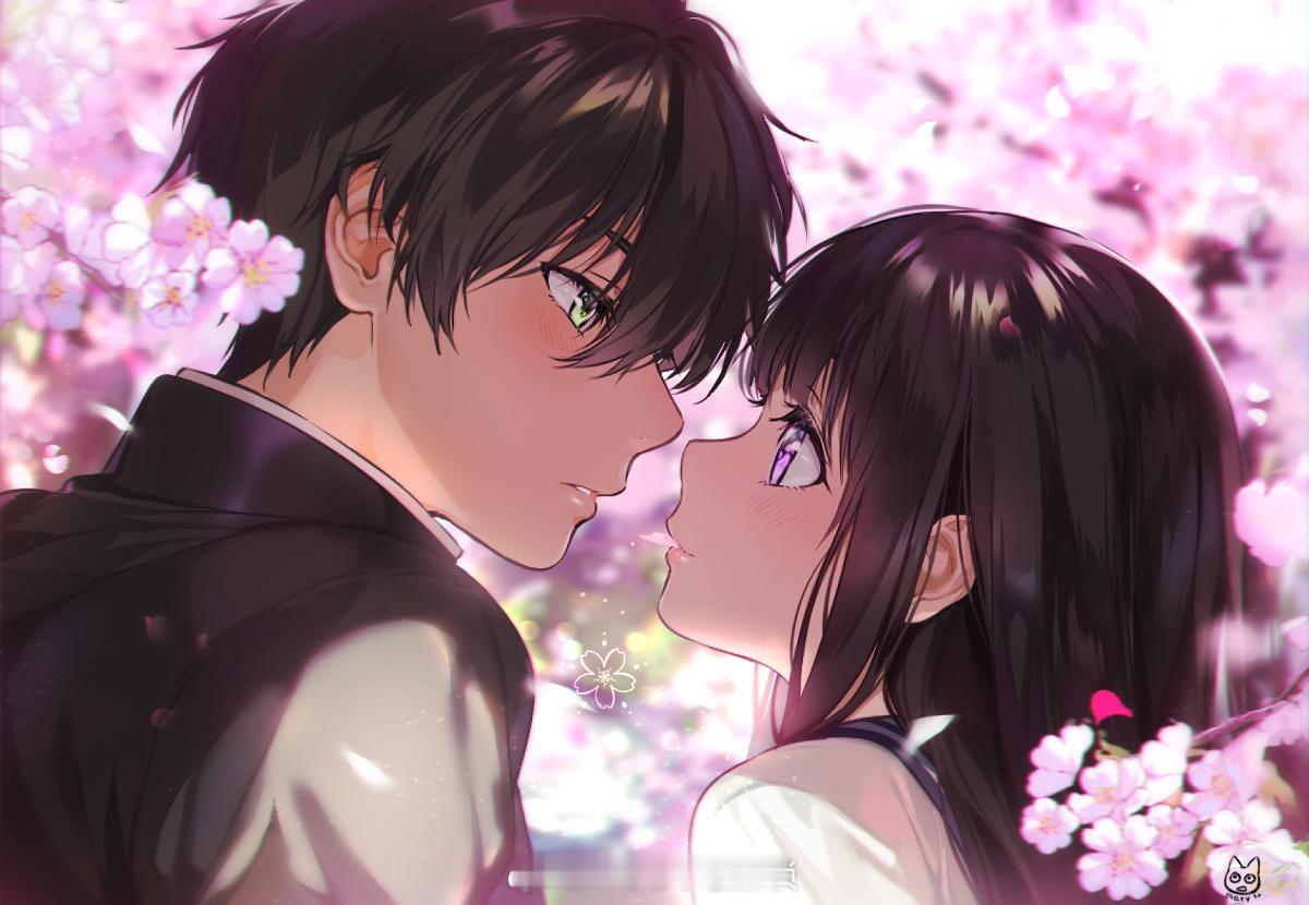 你和快乐一样，值得我去奔赴~画师：2750098冰菓动漫 ​​​