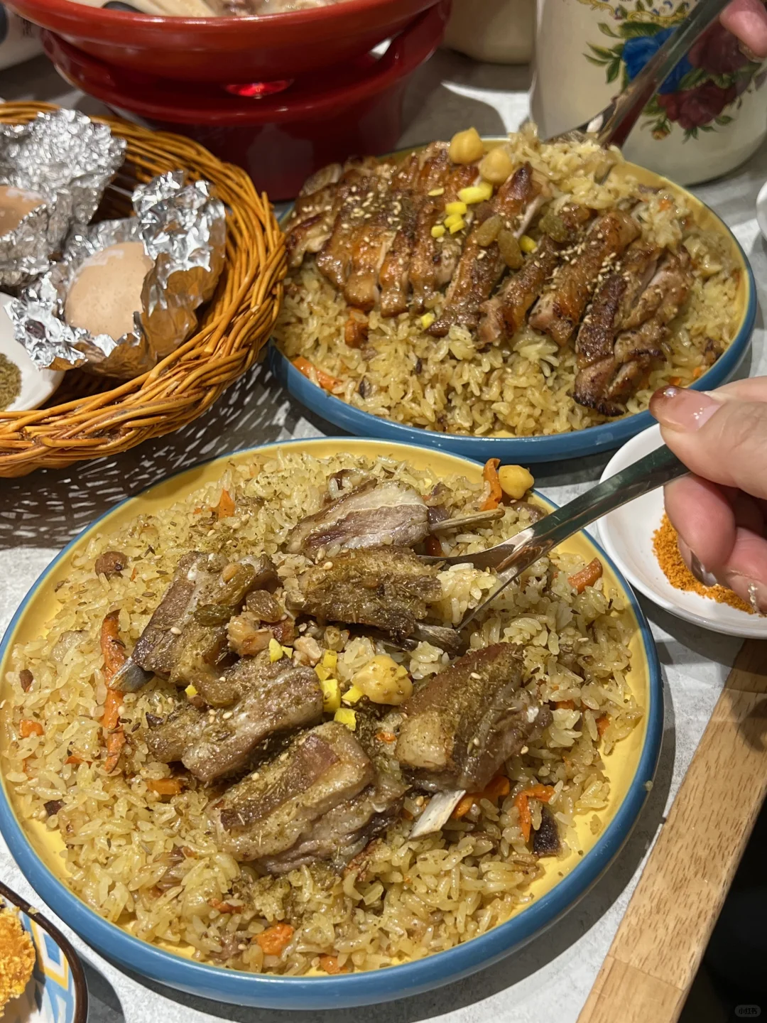 不用去新疆也能吃到正宗新疆手抓饭了🍱
