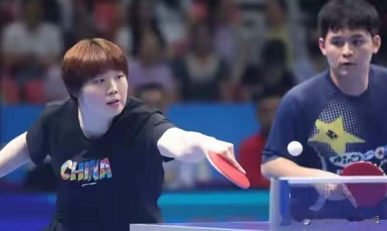 全锦赛，混双四强已出3席，国乒5大主力打疯了，1巧妙现象太亮眼

1，孙颖莎/王