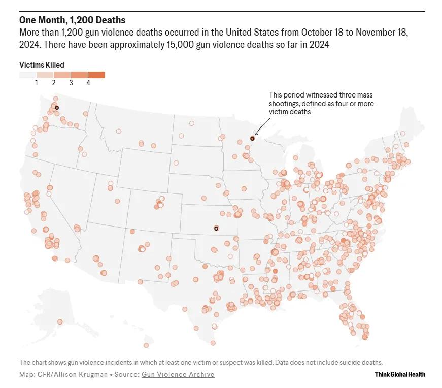美国无法通过警察手段解决枪支暴力危机

新数据揭示了一个令人震惊的现实：2019