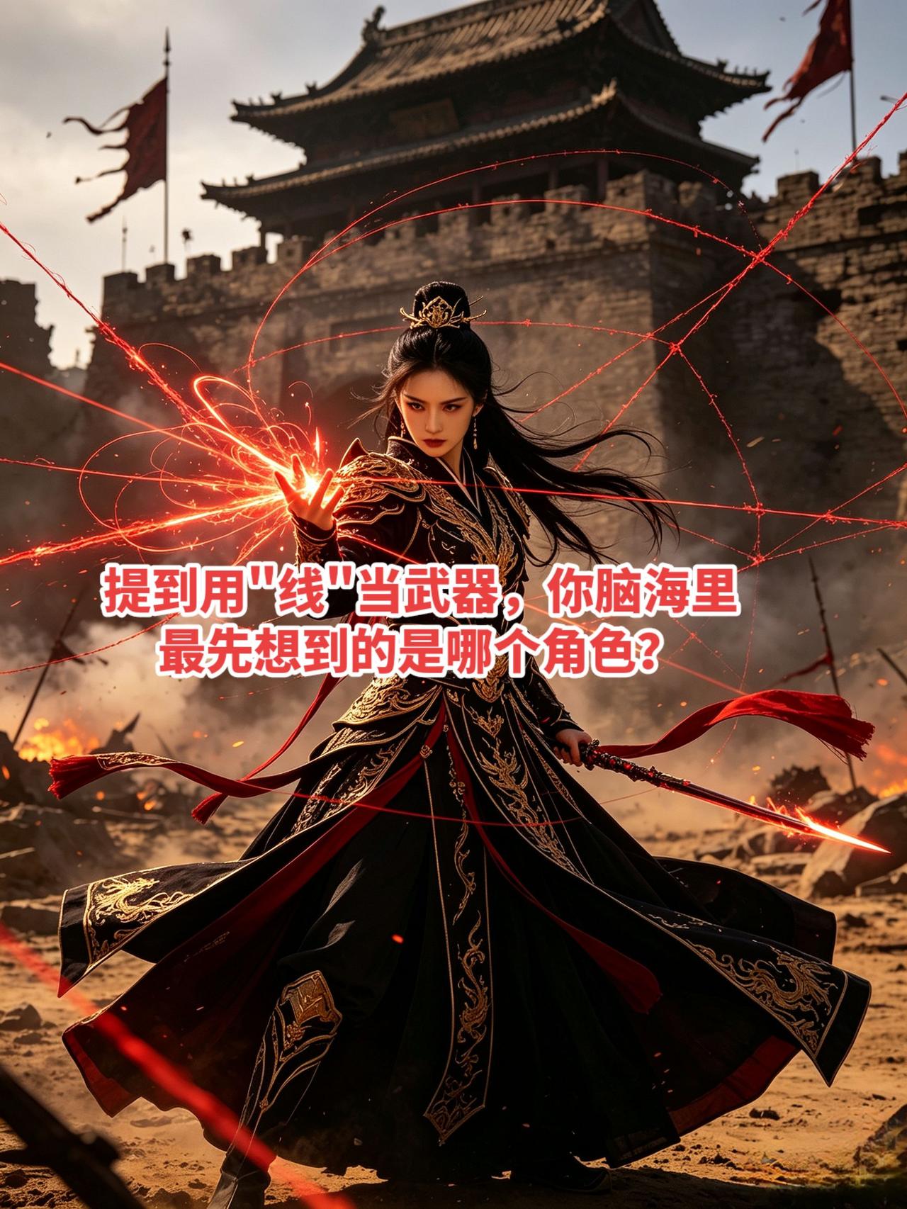 提到用"线"当武器，你脑海里最先想到的是哪个角色呢？我首先想到的是"东方不败"，