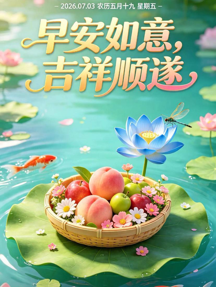 🌺2026 年 7 月 3 日，繁花相陪，抛开尘世烦忧，心境自会宽和🌺

?