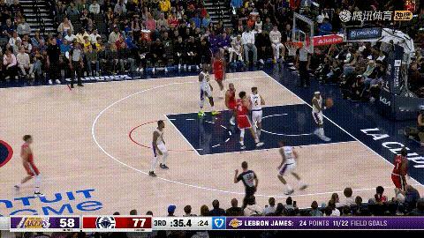 湖人悍将范德比尔特真是太不自量力了！在今天湖人客场挑战快船的比赛中，当时比赛进行
