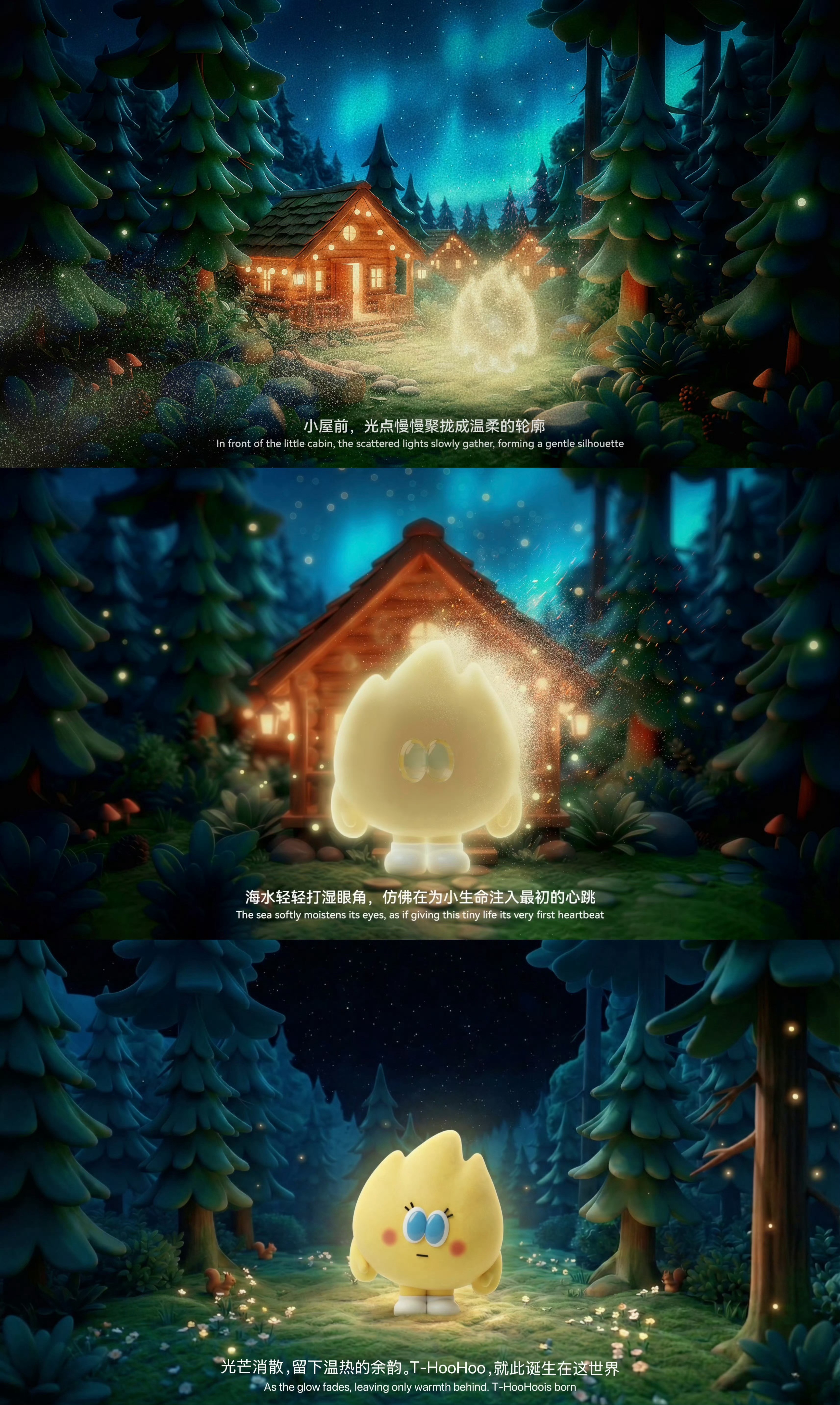 檀健次工作室营业，给小炭火发了动画短片概念图T-hoohoo，这也是好可爱啊 