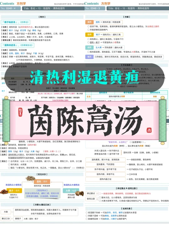 学习笔记第348篇｜方剂｜茵陈蒿汤