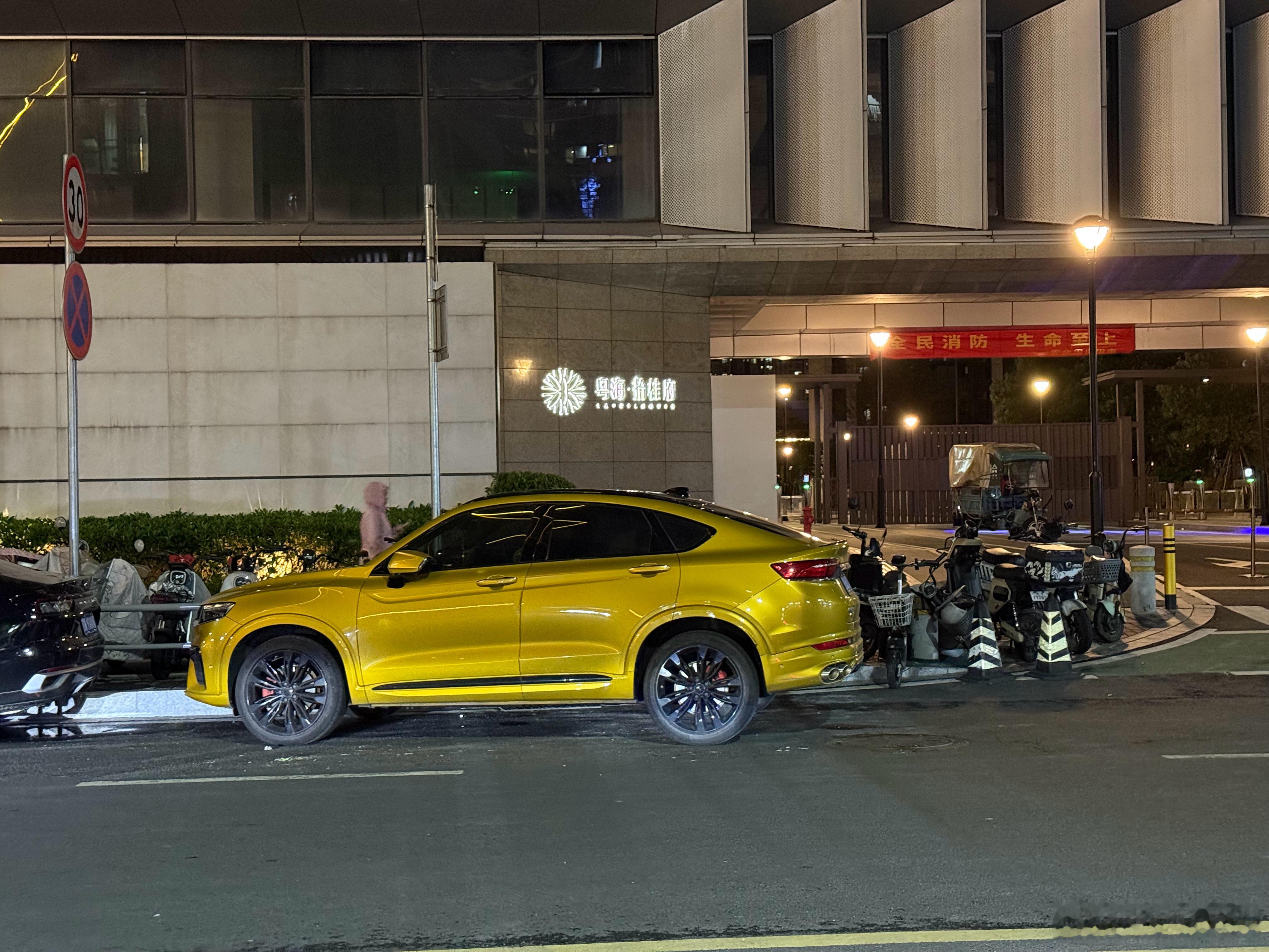 还真有点宝马那味儿。 