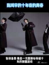 陈鸿宇的十年我的青春 十年，陈鸿宇用音乐书写着自己的传奇。七张专辑拼出的飞鸟，是