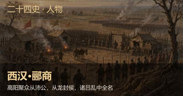 西汉郦商：高阳聚众从沛公，从龙封侯，诸吕乱中全名