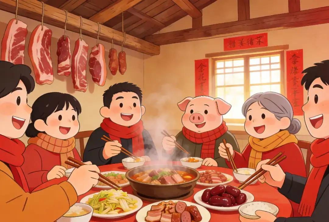 公婆家杀猪请客，结果亲戚一个比一个难请。

婆婆打电话，二姨说腰疼，三舅说地里有