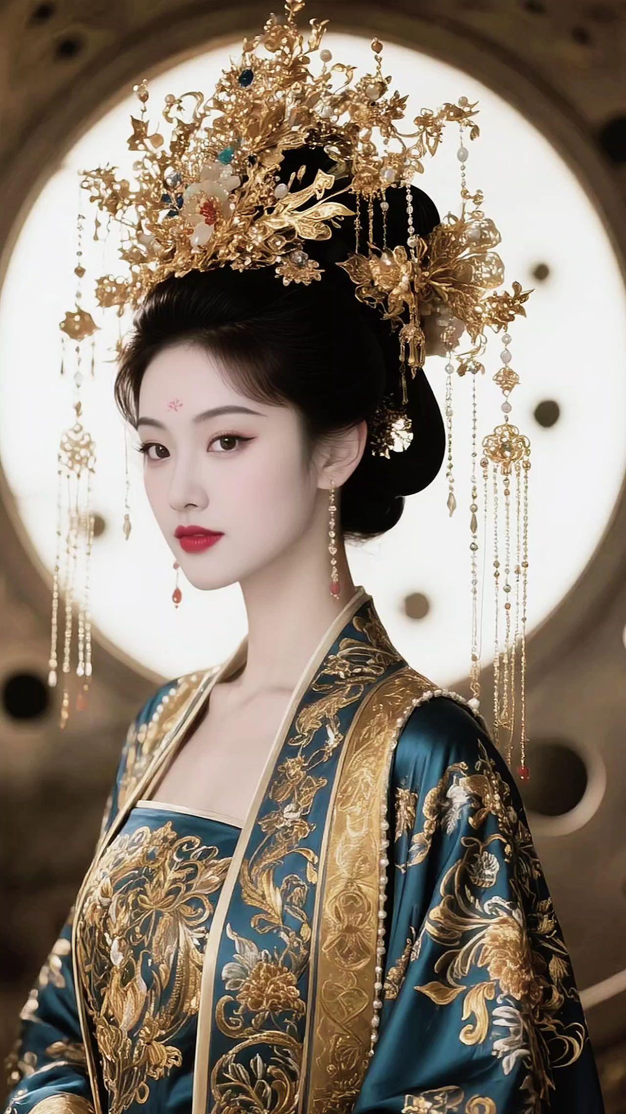 AI华冠美人照 国风古韵 汉服 优雅永不过时 汉服之美在华夏