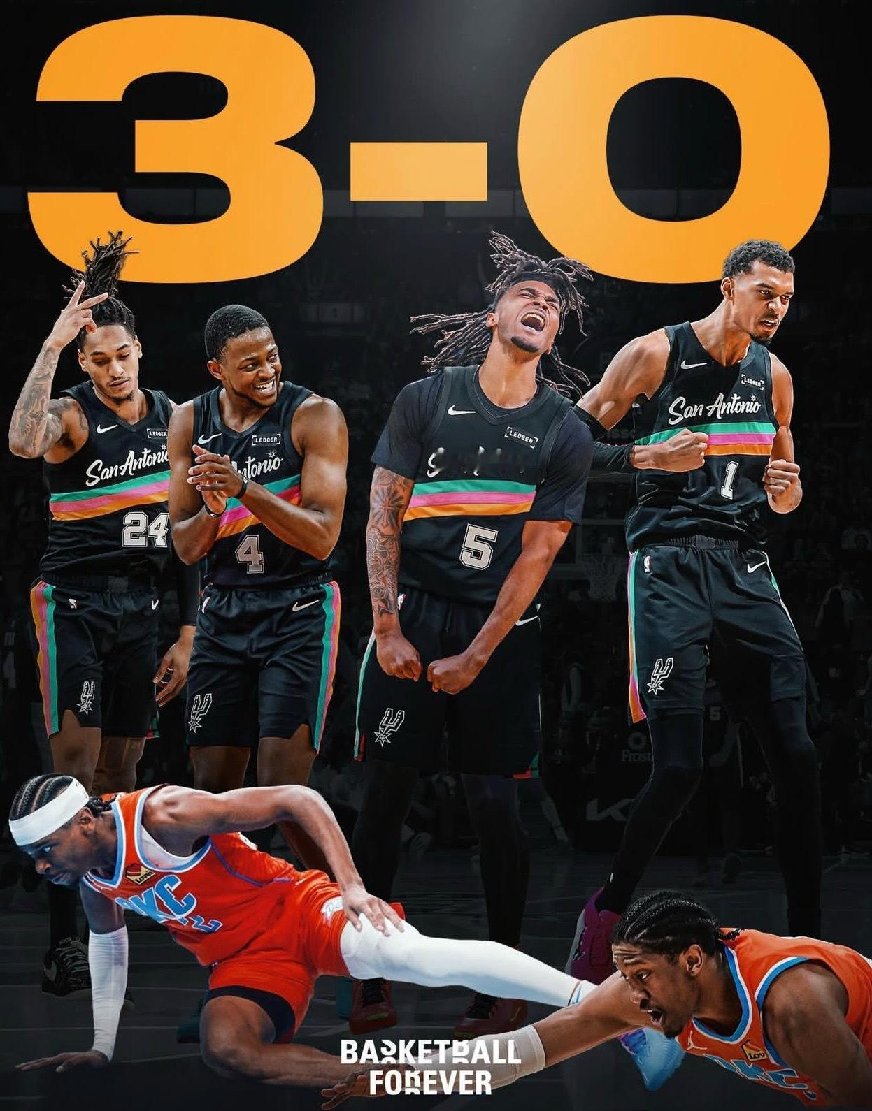 三杀！马刺117:102击败雷霆豪取八连胜！NBA圣诞大战马刺三杀雷霆