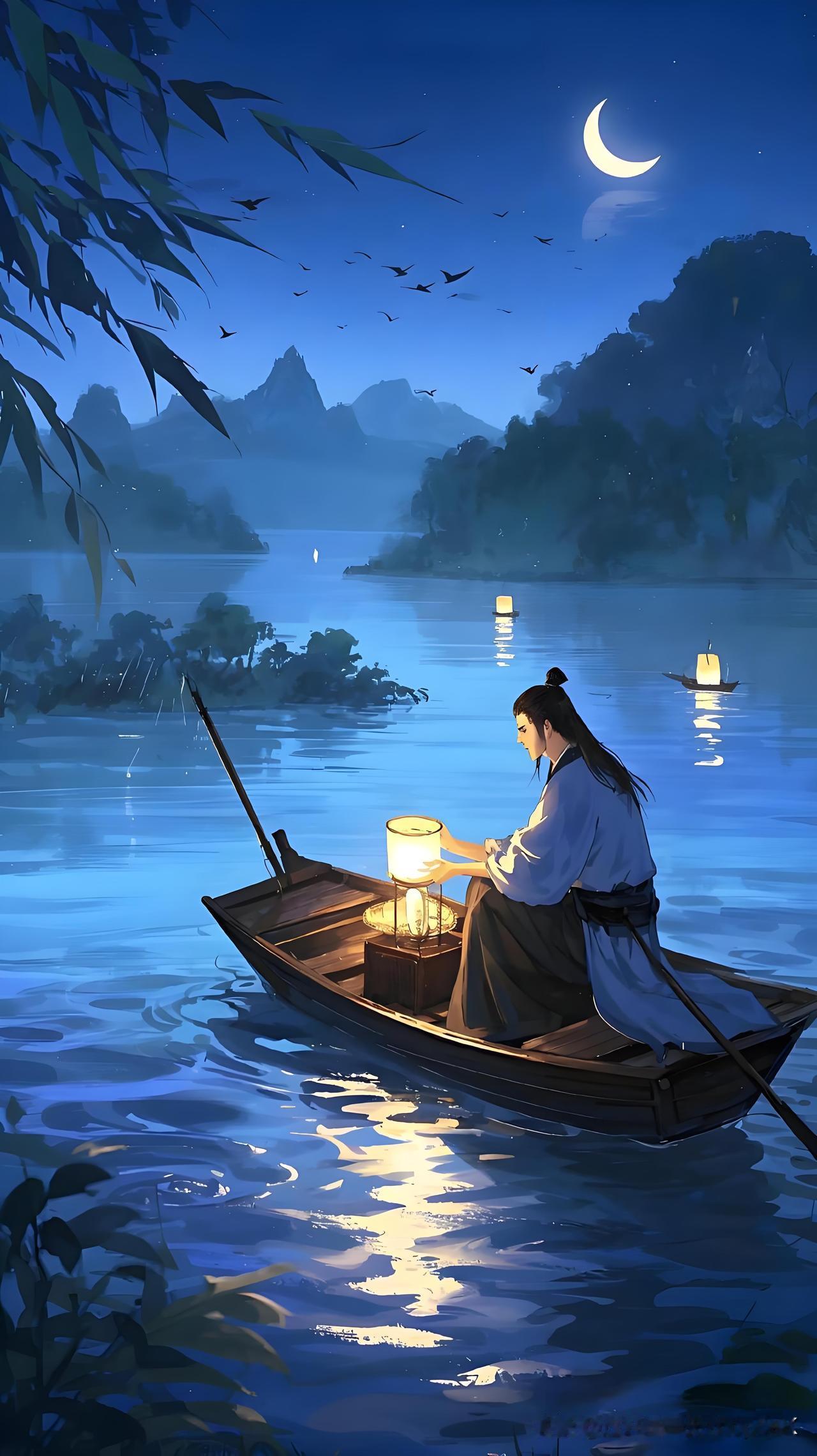 《行次寿州寄内》
——宋·欧阳修
紫金山下水长流，
尝记当年此共游。
今夜南风吹