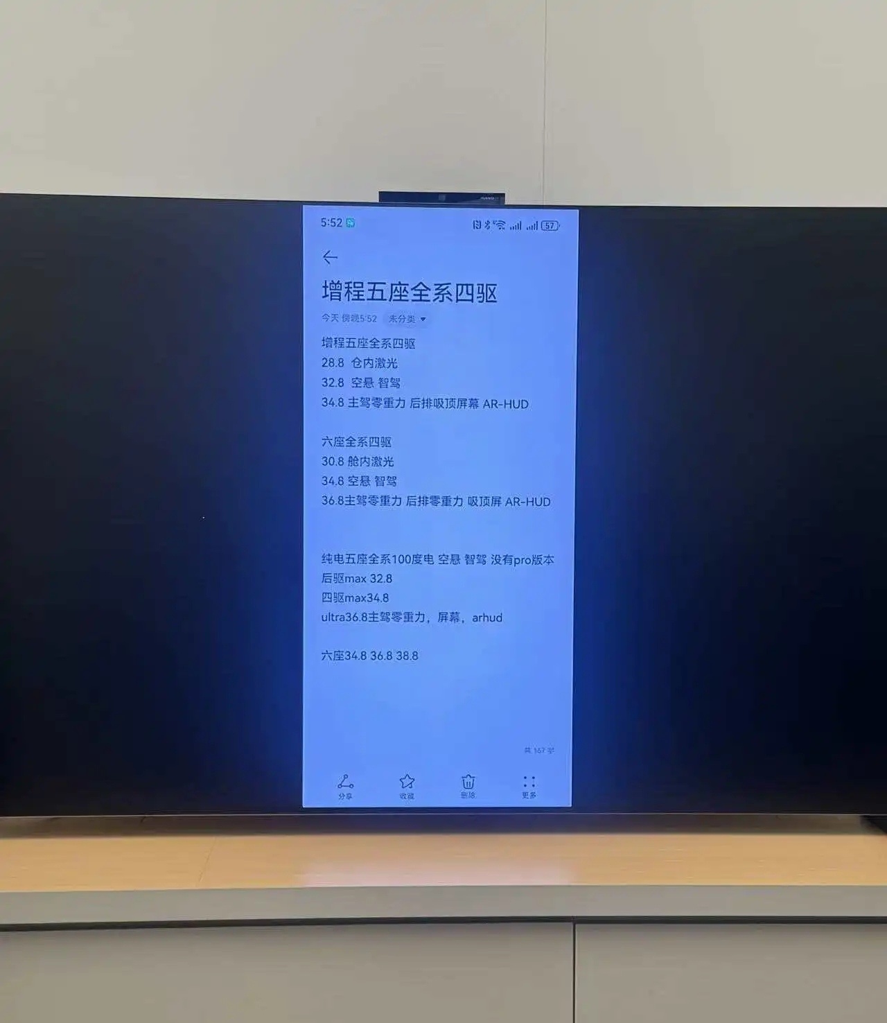 全新问界M7会议信息:1.M7增程标配全系四驱，五座pro➕28.8起，Max3