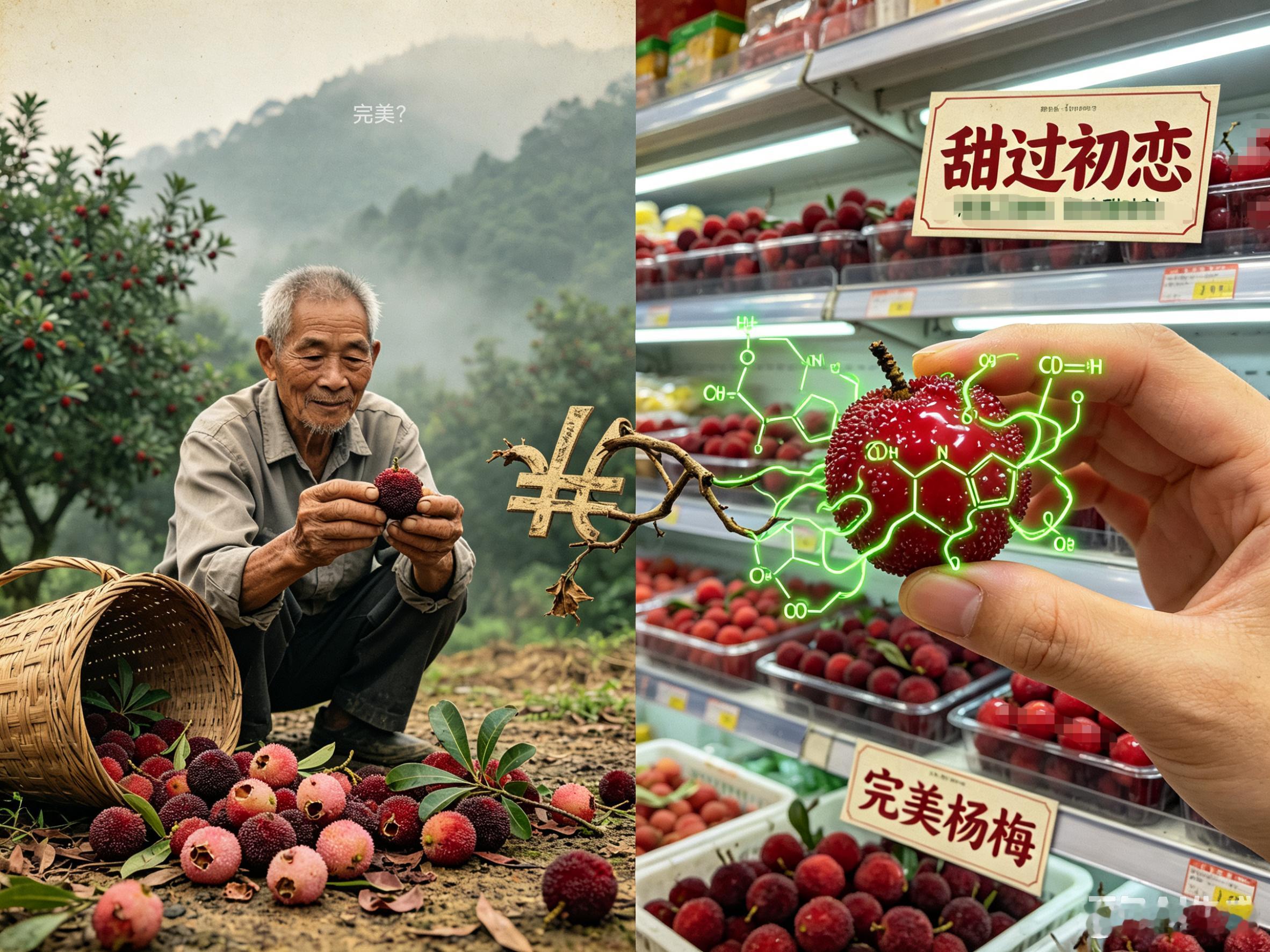 杨梅泡药事件冲击浙江杨梅市场我们对“完美”的极致追求，正在杀死一枚杨梅。上午九点