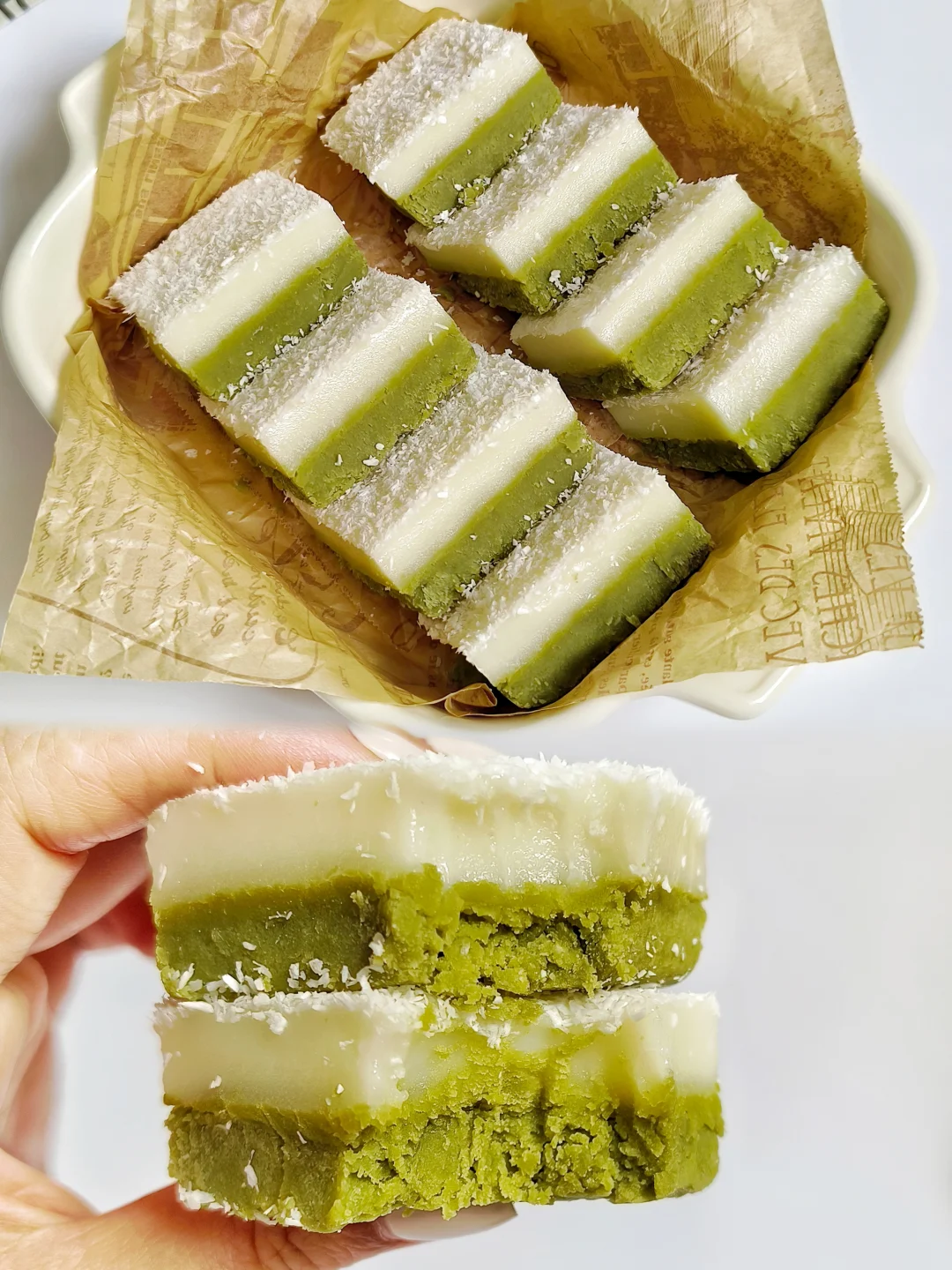 夏日消暑🥢 |糯叽叽的💚绿豆糯米糕yyds