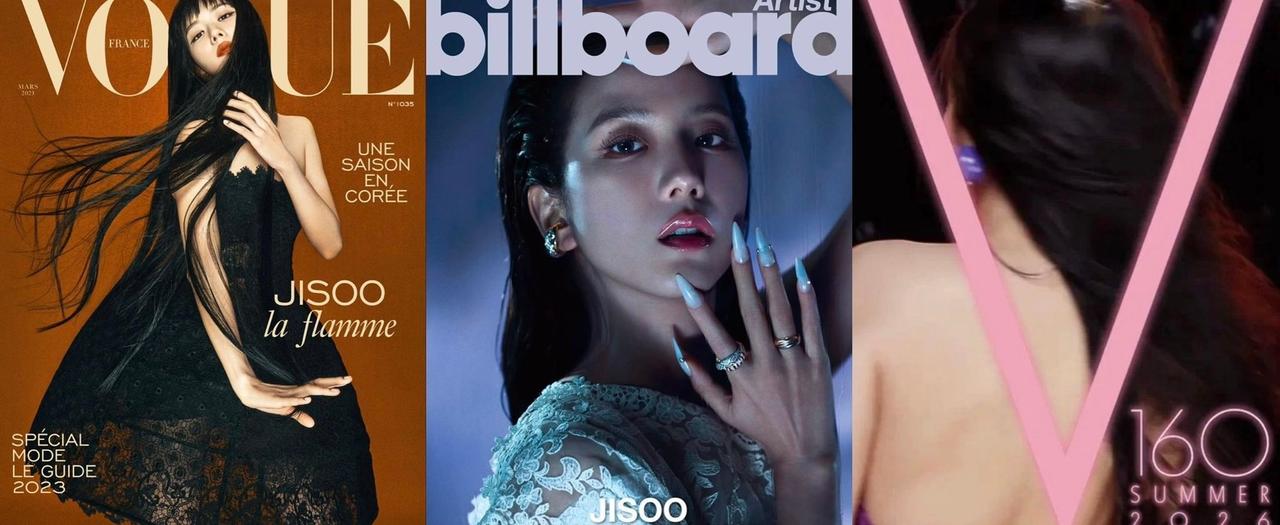 JISOO以登上法国版《Vogue》封面开启了“ME”时代，随后又在韩国公告牌杂
