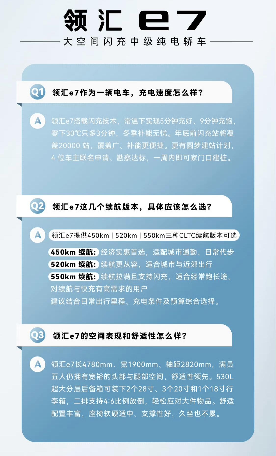 比亚迪领汇首款中级纯电轿车领汇e7一上市有多狠？闪充+二代刀片电池，续航里程从4