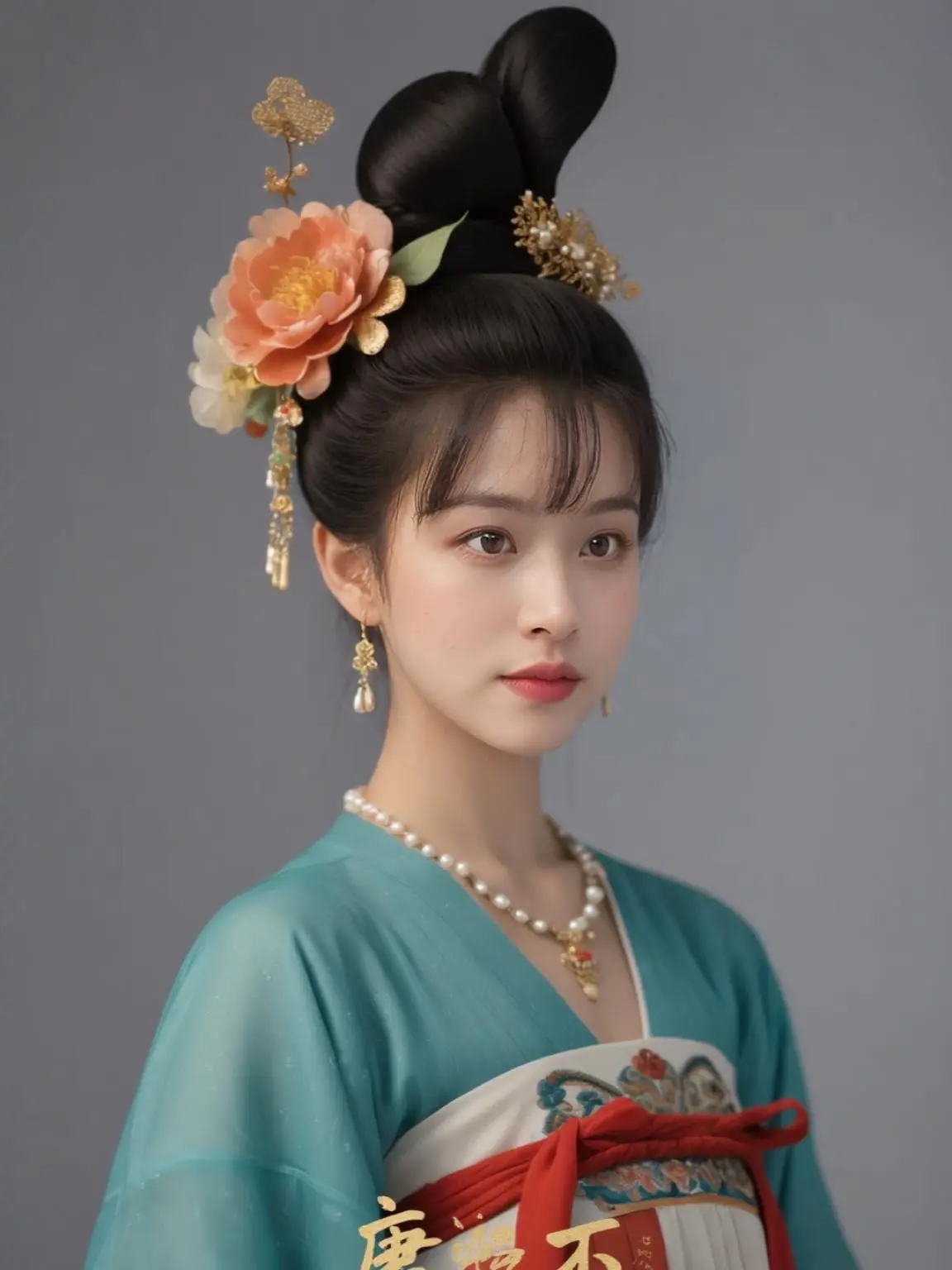 AI唐韵仕女照 ai创作 古风唐妆