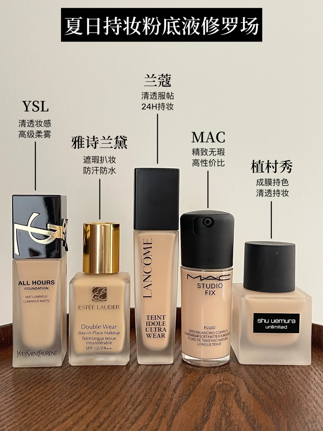 夏日持妆粉底液修罗场！一篇讲透怎么选！