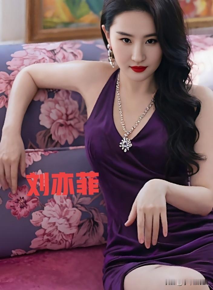 刘亦菲紫色造型惊艳绝伦气质优雅美的不可方物  女明星 气质女明星