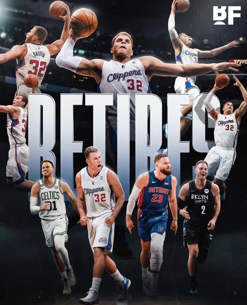 一觉醒来，格里芬宣布退役，在纵横NBA14载且无冠的情况下，现年35岁的格里芬正