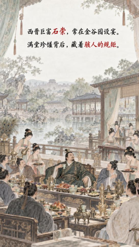 西晋首富石崇请客，为什么让美女劝酒，客人不喝就杀美女？

这件事记载在《世说新语